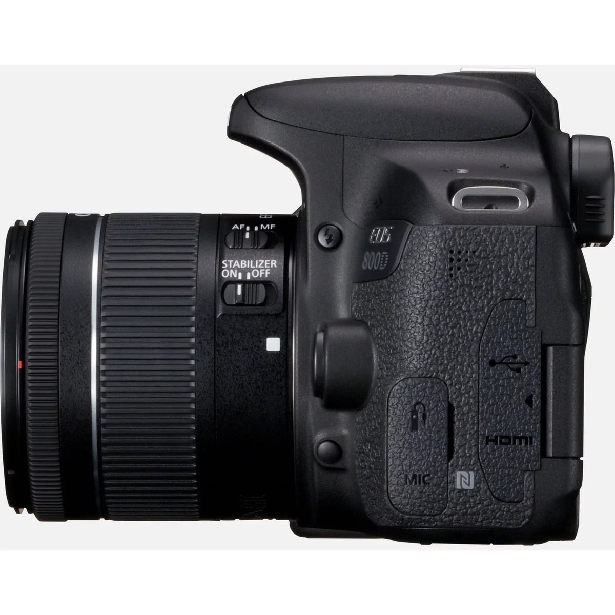 Megapixel 0.71", 800D Black 2.17", Lens, with SLR EOS Digital Camera Canon 24.2
