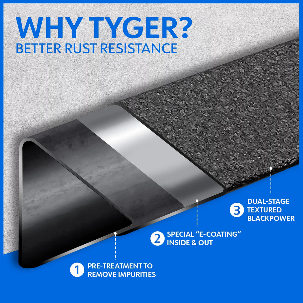 Step Step with Board Tyger | 2500 3500HD; Auto Side 1500; | TG-LX3C82328 2019 Silverado / Sierra GMC LD 2007-2018 Compatible Drop Chevy Cab | Running Bars Crew Rail Nerf LanderX 2007-2019 Limited
