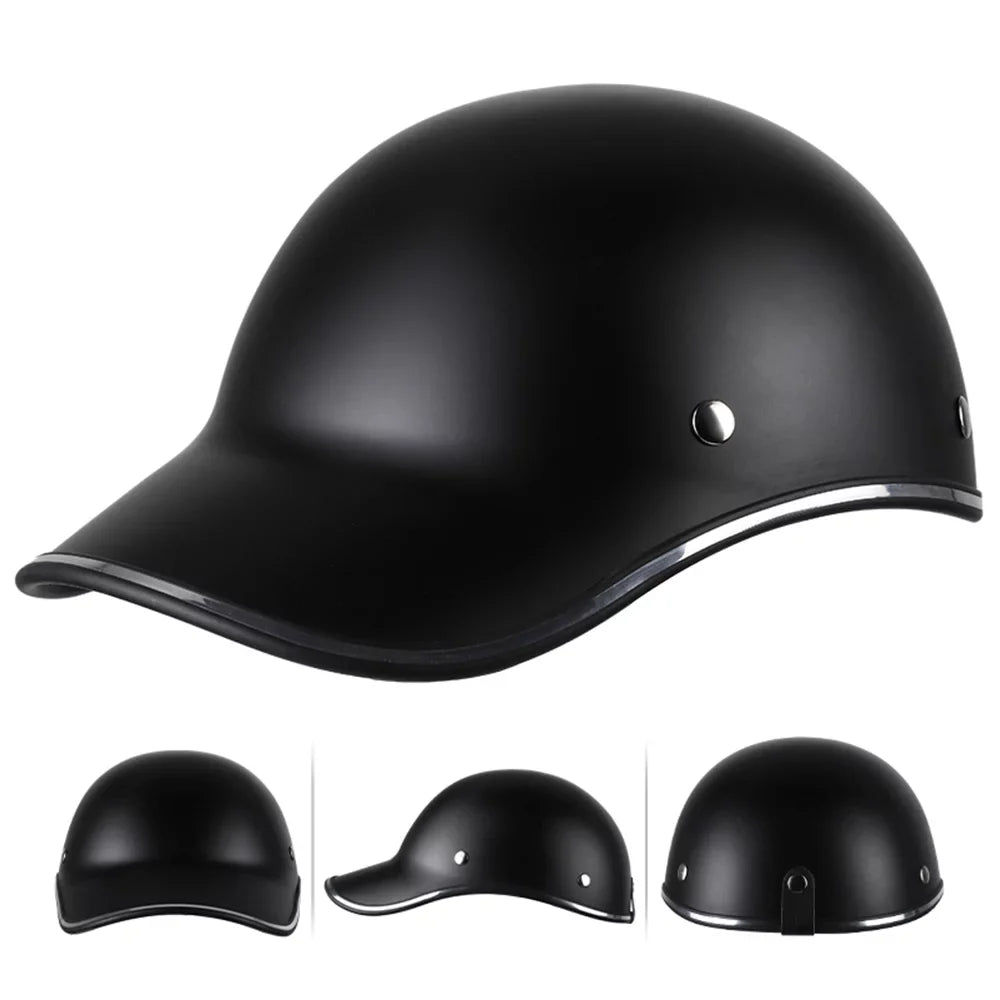 Half Baseball - for Women and Men Cap Motorcycle, Adults for and Bike, Helmet Suitable
