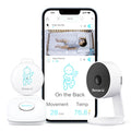 Movement, for No That Detected Motion, 2-Way Night You Baby 3+Camera, Video Vision, High/Low Talk, Rollover, with Monitor Range Temperatures, Notifies Monitor Baby Sense-U Smart Long Audio, Abdominal