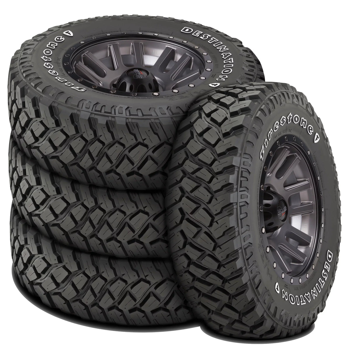 LT Destination Fits: Sport, M/T2 255/75R17 Set Jeep C Wrangler Tires Load Mud Firestone Unlimited MT Wrangler Willys Jeep of 2013 6 (FOUR) Rubicon Ply 4 2021-22