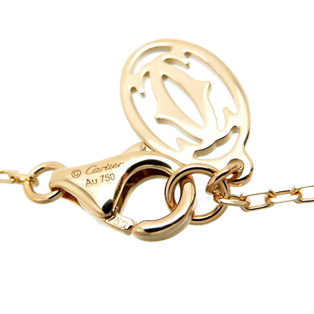 750 Yellow Amour Ladies Pre-Owned SM Necklace Diamond Gold Cartier 0.09ct (Good) B7215800