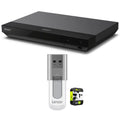 Network Includes USB Bundle 64GB 1 Flash Player Extended Blu-ray UBP-X700/M Disc Lexar Black 4K Hi-Res Plan Drive S50 HDR with Year UHD 2.0 and JumpDrive Protection Audio