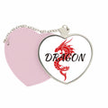 Makeup Heart Dragon Purse Travel East West Winged Pink Animal Myth Mirror