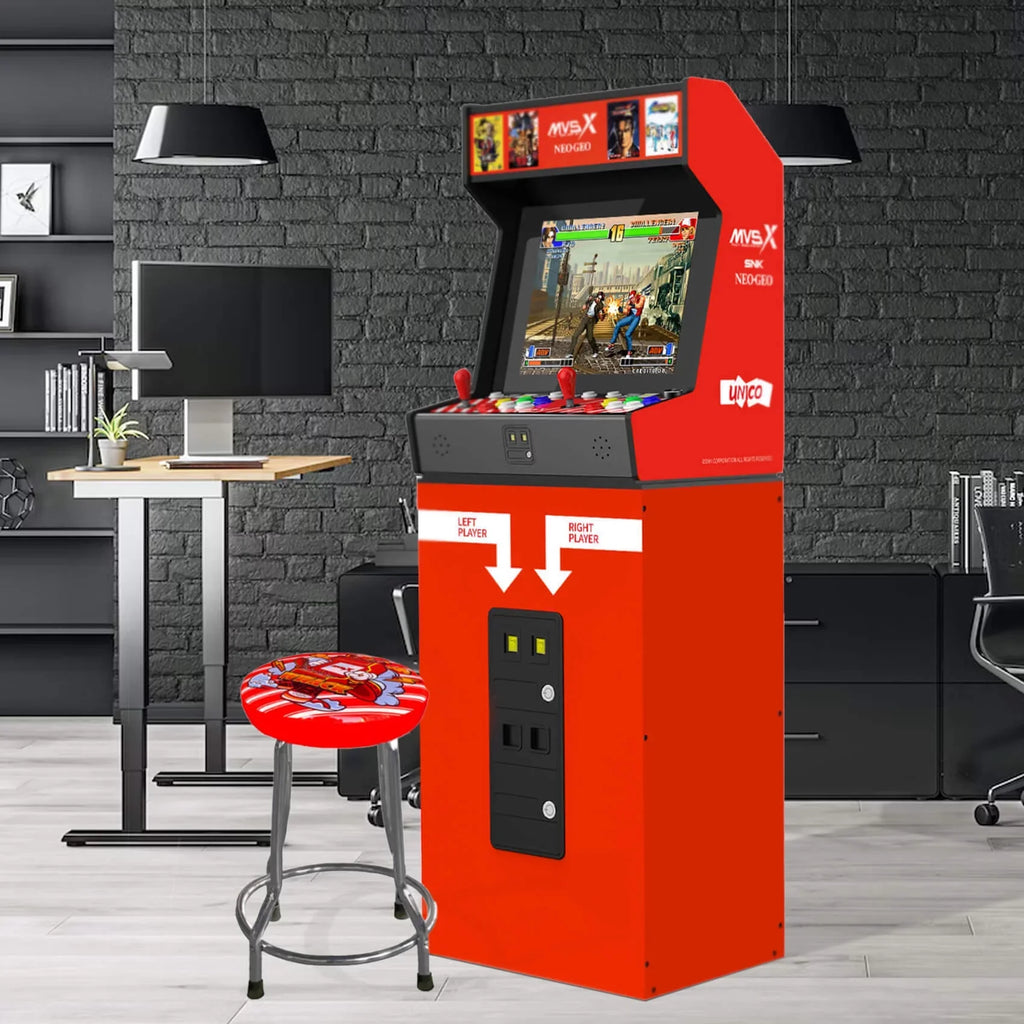 Support Retro Official 2 Joysticks and MVSX Unico SNK NEOGEO Stool Two Genuine Fight Together Games, Arcade 50 Players SNK Set, Base by with Pre-loaded