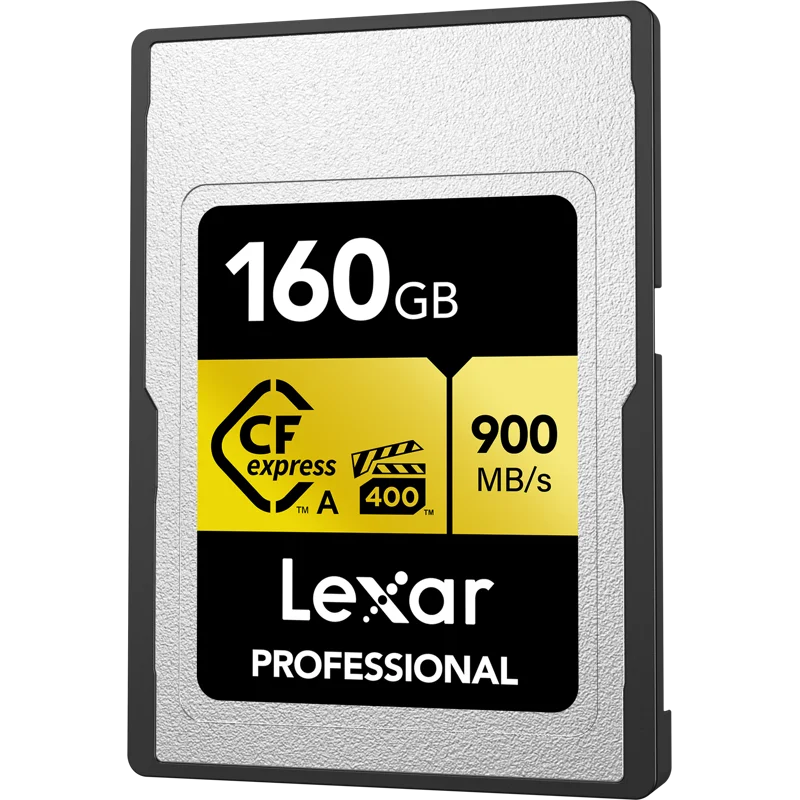 (2-Pack) Pro Professional Card, Type Lexar Type 2x2 Gen 3.2 Lexar USB Gold with R900/W800 160GB A/SD A Bundle Memory Reader CFexpress CFexpress