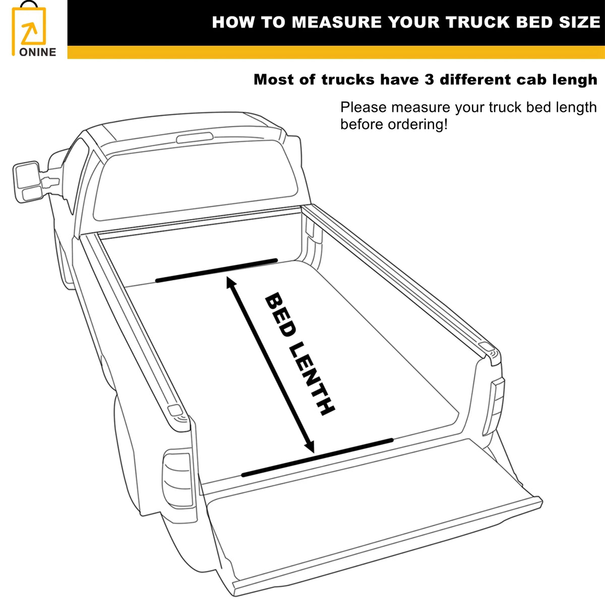 Cover Truck Body Bed(67"), 1500 5.7ft Ram not Fit Does Tailgate (Split) ONINE Tri-Fold Fit Dodge or with Custom Does Multi-Function 2019-2024 Classic, Hard AWH RamBox Not Bed Tonneau New fit