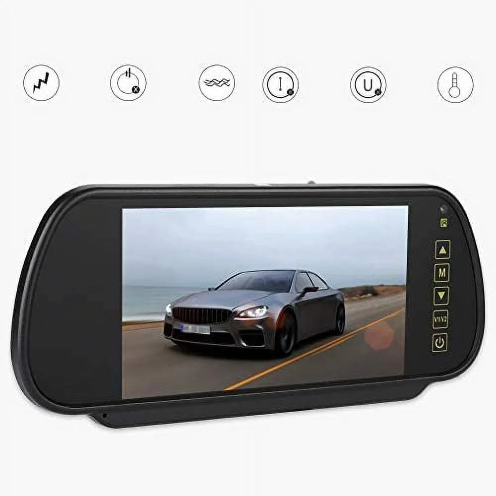 Rear Car View for Parking Inch Screen Bileeko Monitor 7 Mirror Vehicle LCD