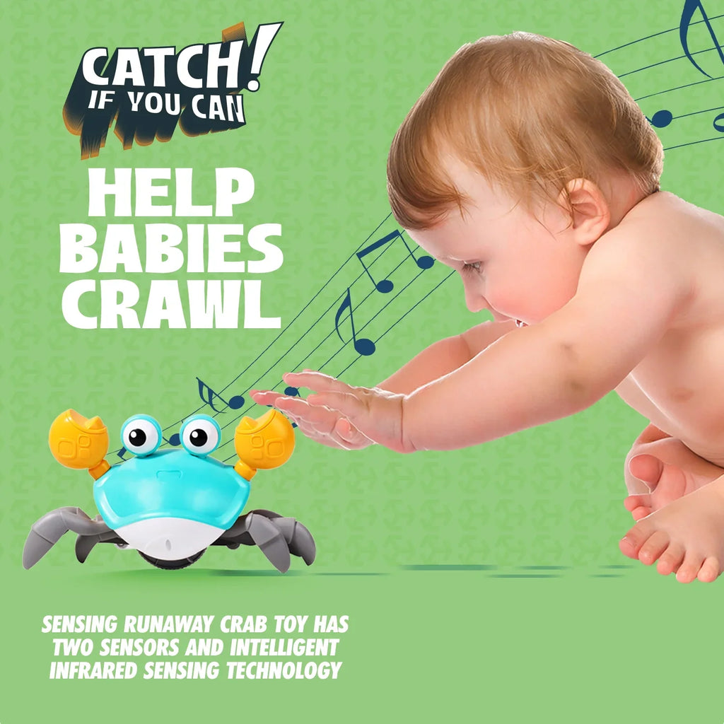 4 Birthday 6 For Months 8 Interactive 36 Music Learning 3 7 5 Babies 9 And Amazing 11 Development Toys Crawl Zeno Toddlers And Crab Gift Old Crawling 10 12 Baby