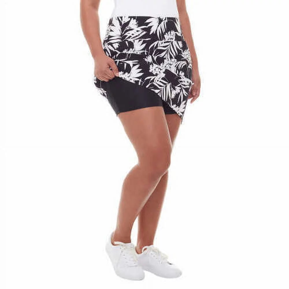 Printed Womens Print,Medium & S.C. Co. Skort,Black