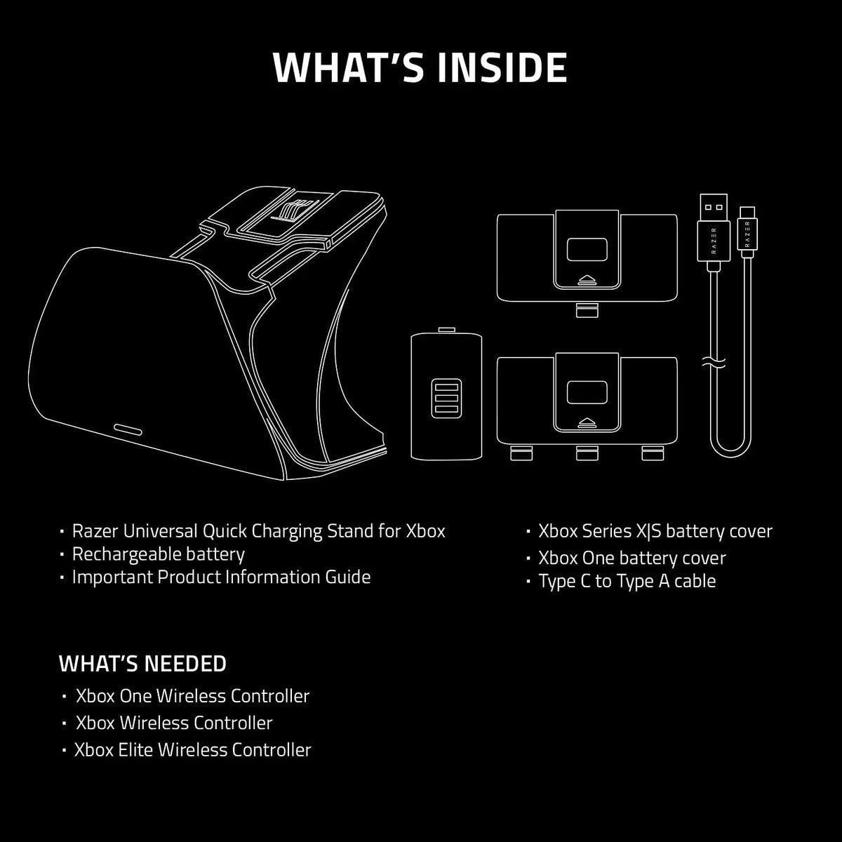 for Charging Stand Xbox, Shift Quick Razer Universal Lunar
