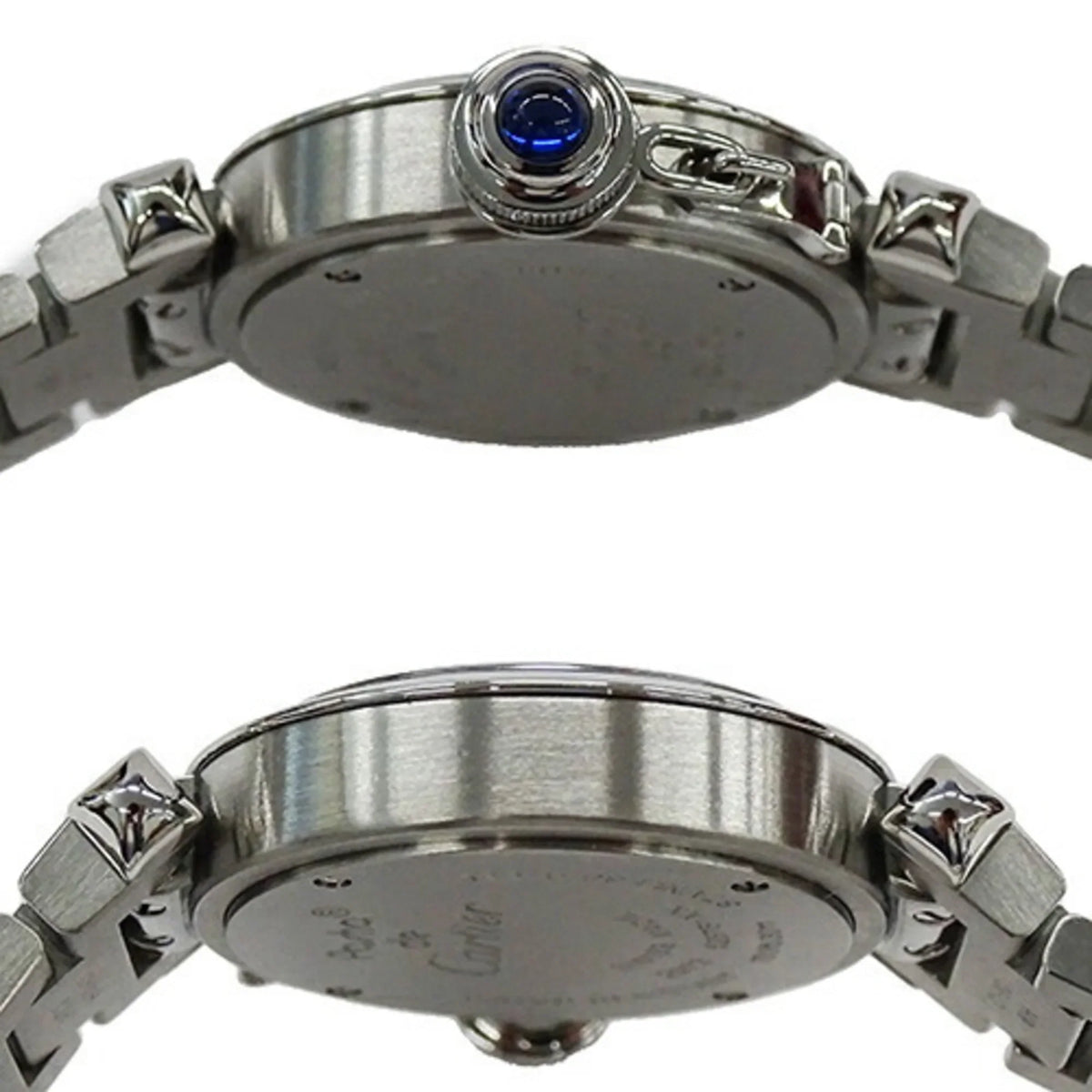 SS, Polished Miss Stainless Watch, Silver, (Good) Pasha W3140007, Steel, Cartier Pre-Owned Ladies Quartz,