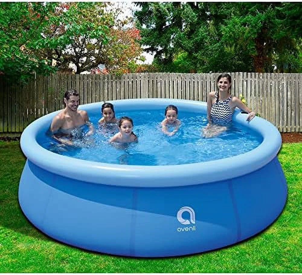 to ground foot inch 3 10 pool, 30 backyard swimming blue exterior x prompt inflatable 17807 person kiddie set kids avenli capacity above 2