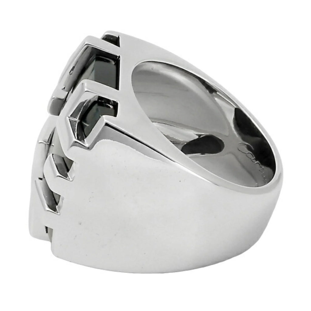 Eye Tiger Cartier Gold Ring Dragon (Good) the Pre-Owned K18WG of Kiss White