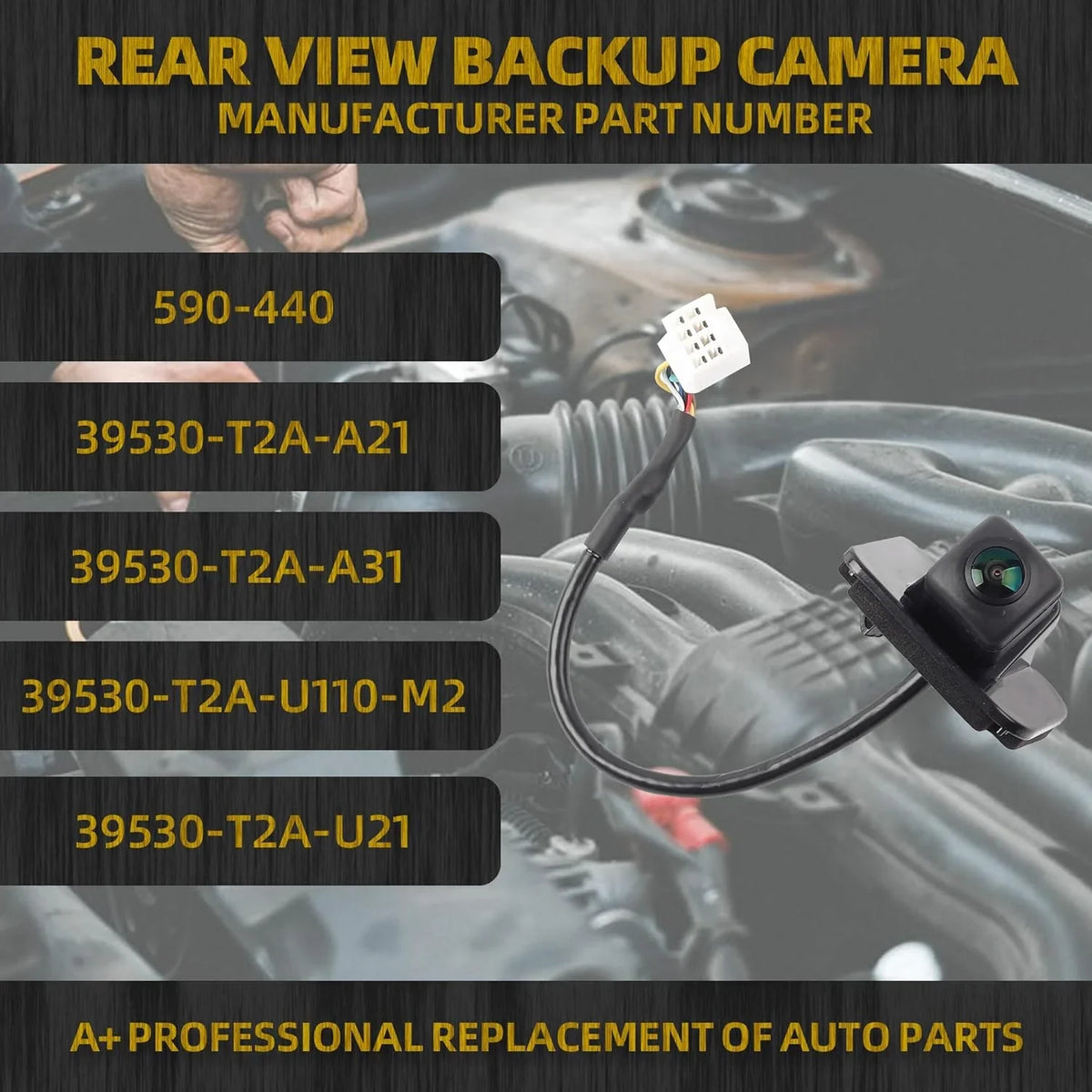 Accord Reversing Camera ist View Parking with Camera Sedan 2014-2017 Compatible Backup Honda Rear