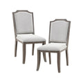 Dining in Side Brown (Set 2) Upholstery Lexicon Wood Gray Room Garner of Chair