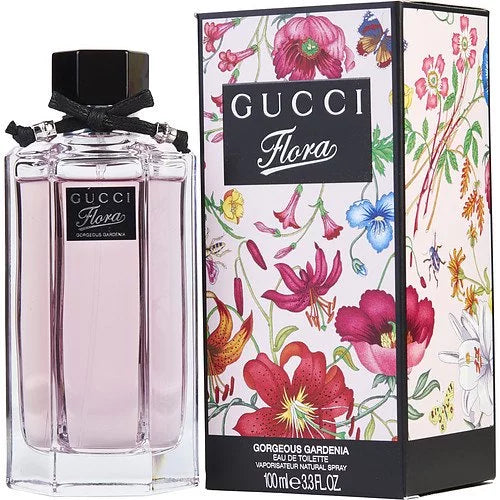 OZ. Gu Perfume Women cci_ Eau / 100ml/3.3oz Gardenia 2ML Toilette, Flora +0.067Fl. for de Gorgeous