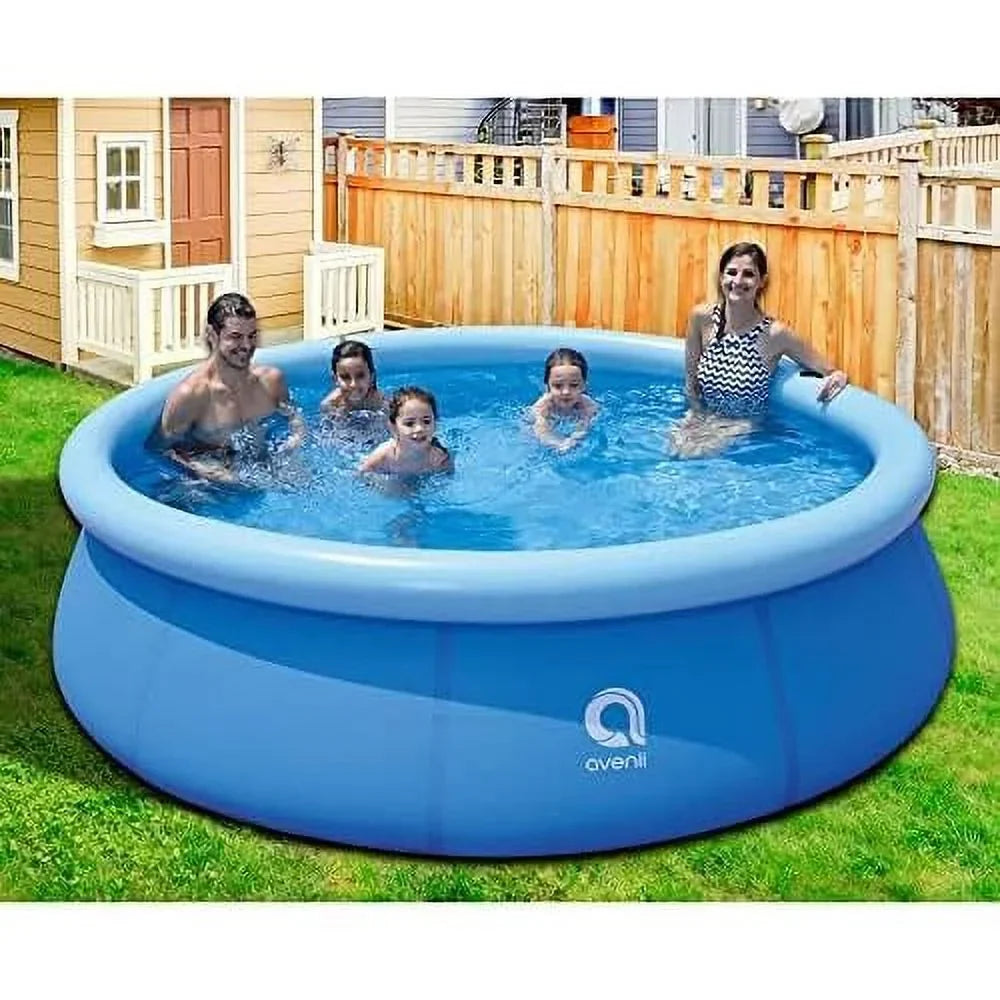 to ground foot inch 3 10 pool, 30 backyard swimming blue exterior x prompt inflatable 17807 person kiddie set kids avenli capacity above 2