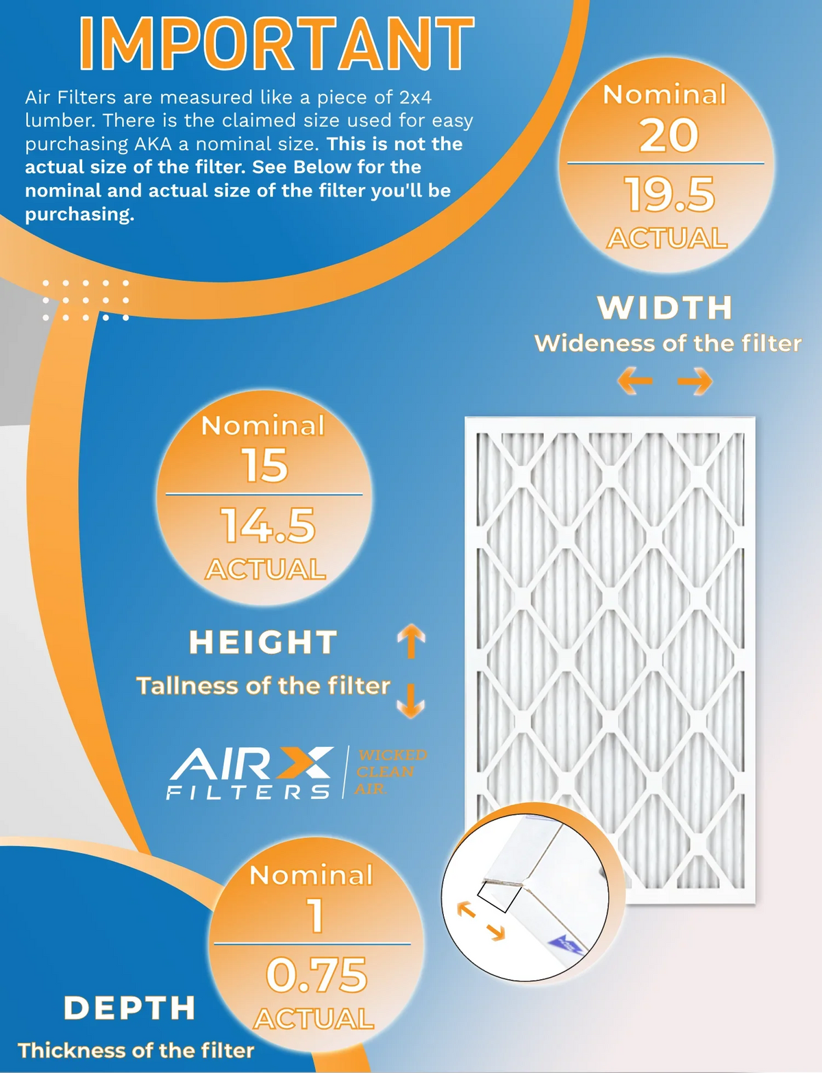 15x20x1 FPR by MPR 1000, CLEAN - Rating, 1200 to USA of AIR. Furnace Made 7 AIRX MPR MERV Filters FILTERS Air 12 & Filter WICKED 11 Comparable in Pack