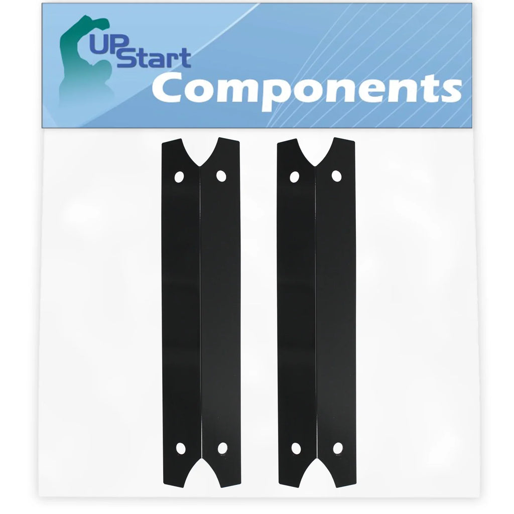 Tent BBQ Bar, for Parts 2-Pack Shield Flame Burner - Vaporizer Steel 17 Porcelain Bar, 810-7400-F 3/4" Barbeque Heat Charmglow Plate Flavorizer Grill Compatible Replacement Cover Tamer,