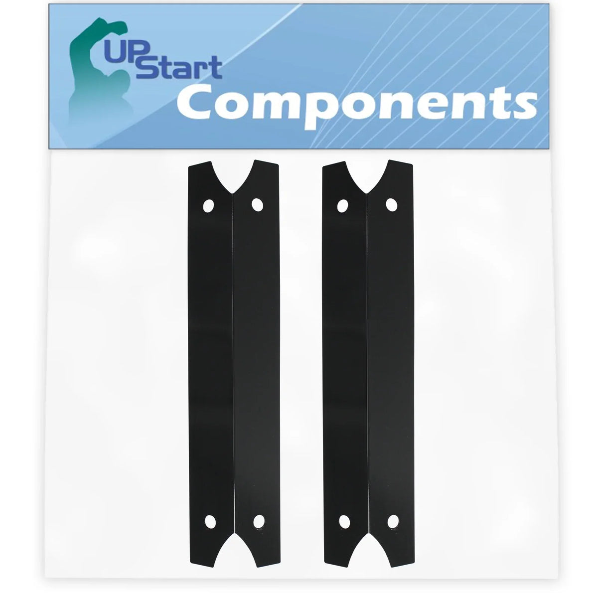 Tent BBQ Bar, for Parts 2-Pack Shield Flame Burner - Vaporizer Steel 17 Porcelain Bar, 810-7400-F 3/4" Barbeque Heat Charmglow Plate Flavorizer Grill Compatible Replacement Cover Tamer,