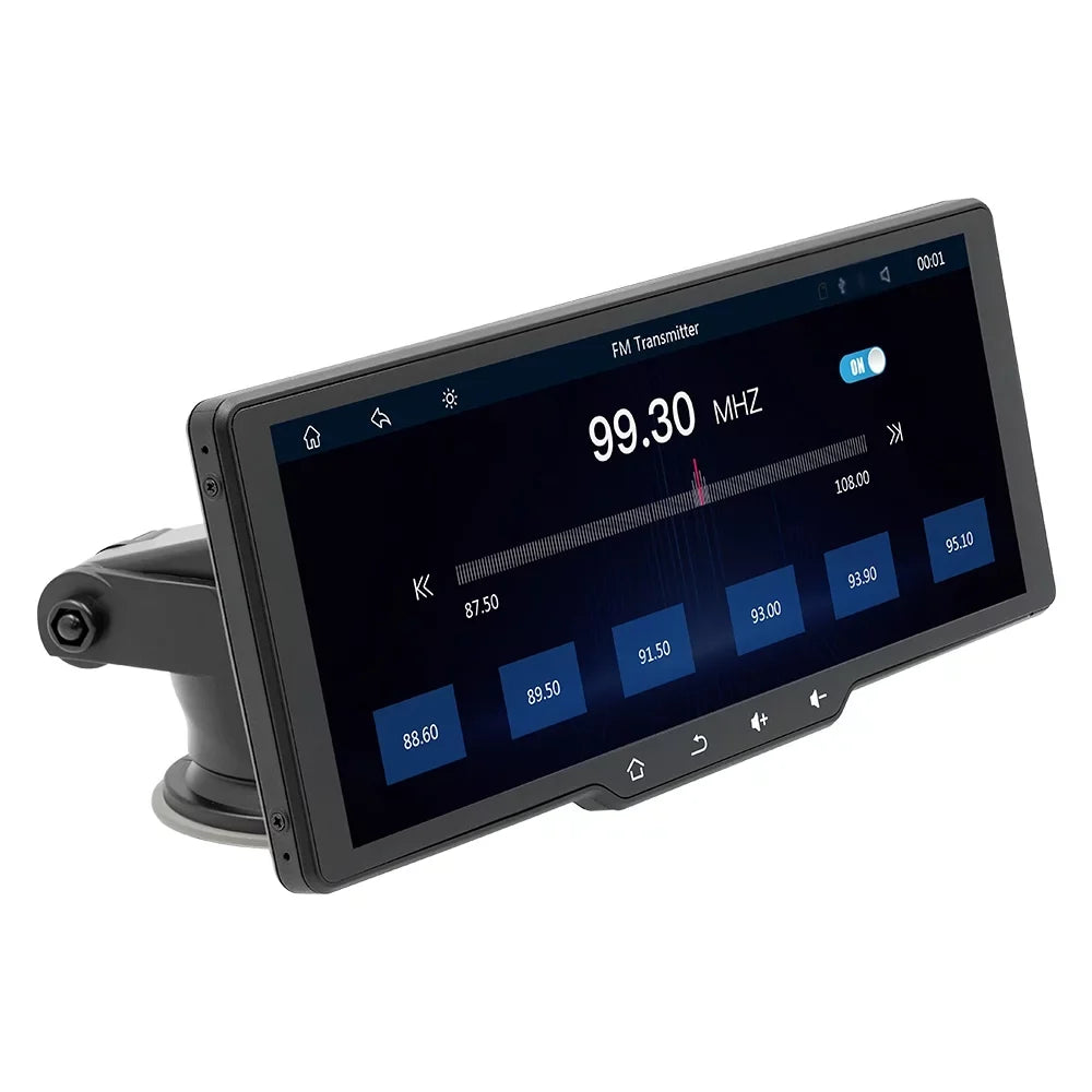 with Camera Player Auto Portable MultiMedia Car Tomshoo Rearview Wireless Camera Car Camcorder, CarPlay, and