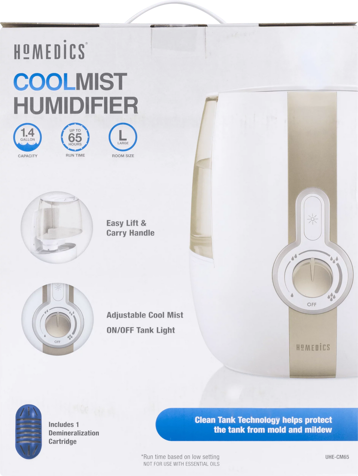 Cool Humidifier, Ultrasonic Mist UHE-CM65 HoMedics