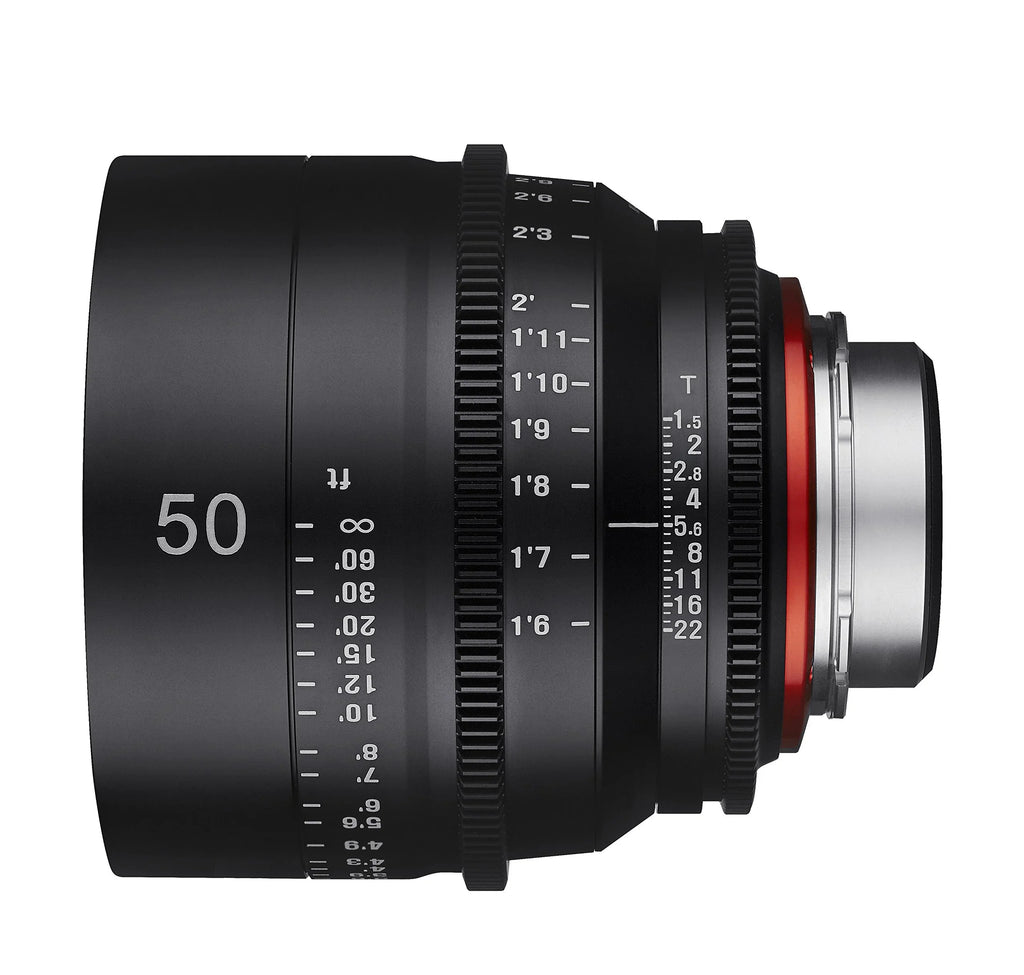 Professional Lens Xeen EF Rokinon 50mm T1.5 Cine Canon for XN50-C