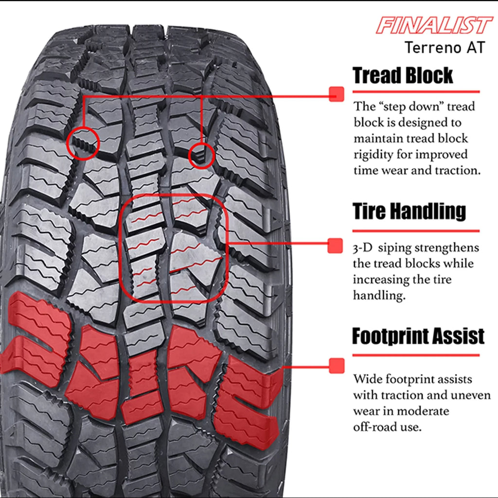Range 120R E Terrain 10 Light Truck A/T Tire LT235/85R16 235/85/16 Terreno SUV Only) Load All All Finalist Season (Tire Ply