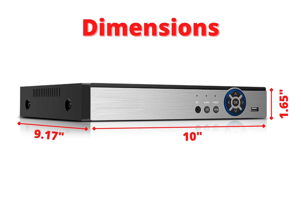 Cameras Evertech HDD Hybrid with Security 16 Compatible AHD TVI CVI 1080P Analog with Channel DVR 8TB Recorder Camera