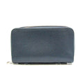 Men's Leather Taiga Wallet XL Blue Taiga (Good) Pre-Owned M64019 Zippy (bi-fold) Long Navy