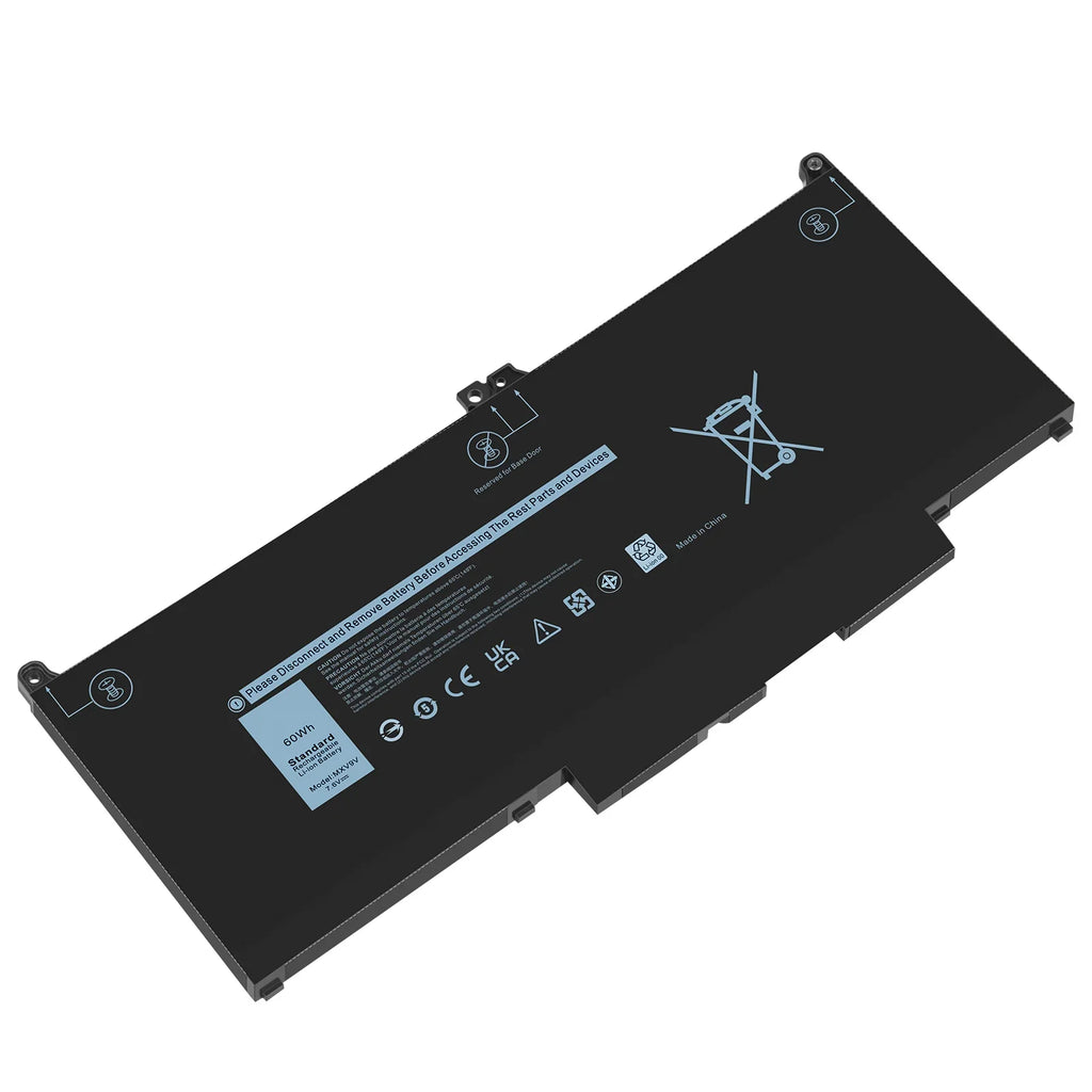 5310 5300 MXV9V For 7300 (2-in-1) Laptop 60Wh Battery 7400 Latitude