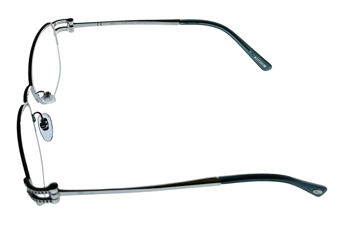 Square Plate Chopard VCH052S 52mm Silver Women's 579Y Metal Eyewear Rimless
