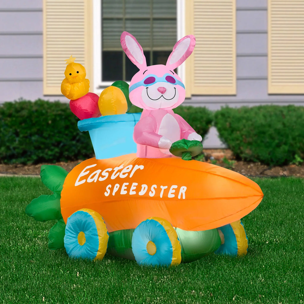 Carrot Decoration, Company Roadster 54 Tree Self Inflating, in Inflatable Bunny Collection, National Easter In, a Inches Plug