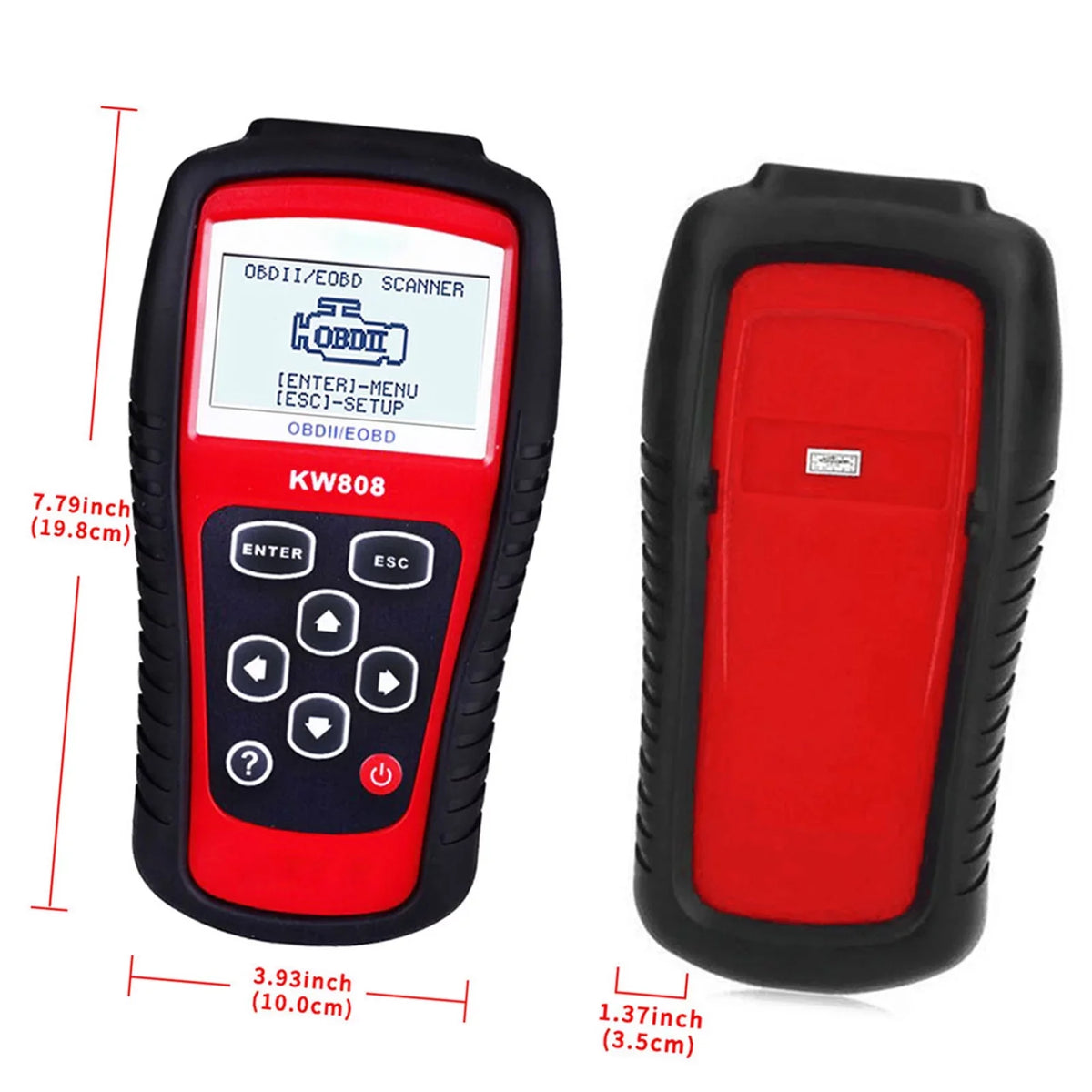 Scanner Decoder EOBD Code / Reader Detection OBDII and Auto OWSOO Cars KW808