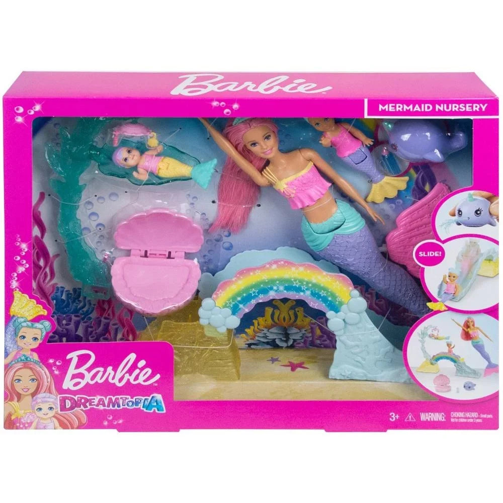 & Doll, Mermaid Dreamtopia Mertoddler Merbaby Playset Barbie