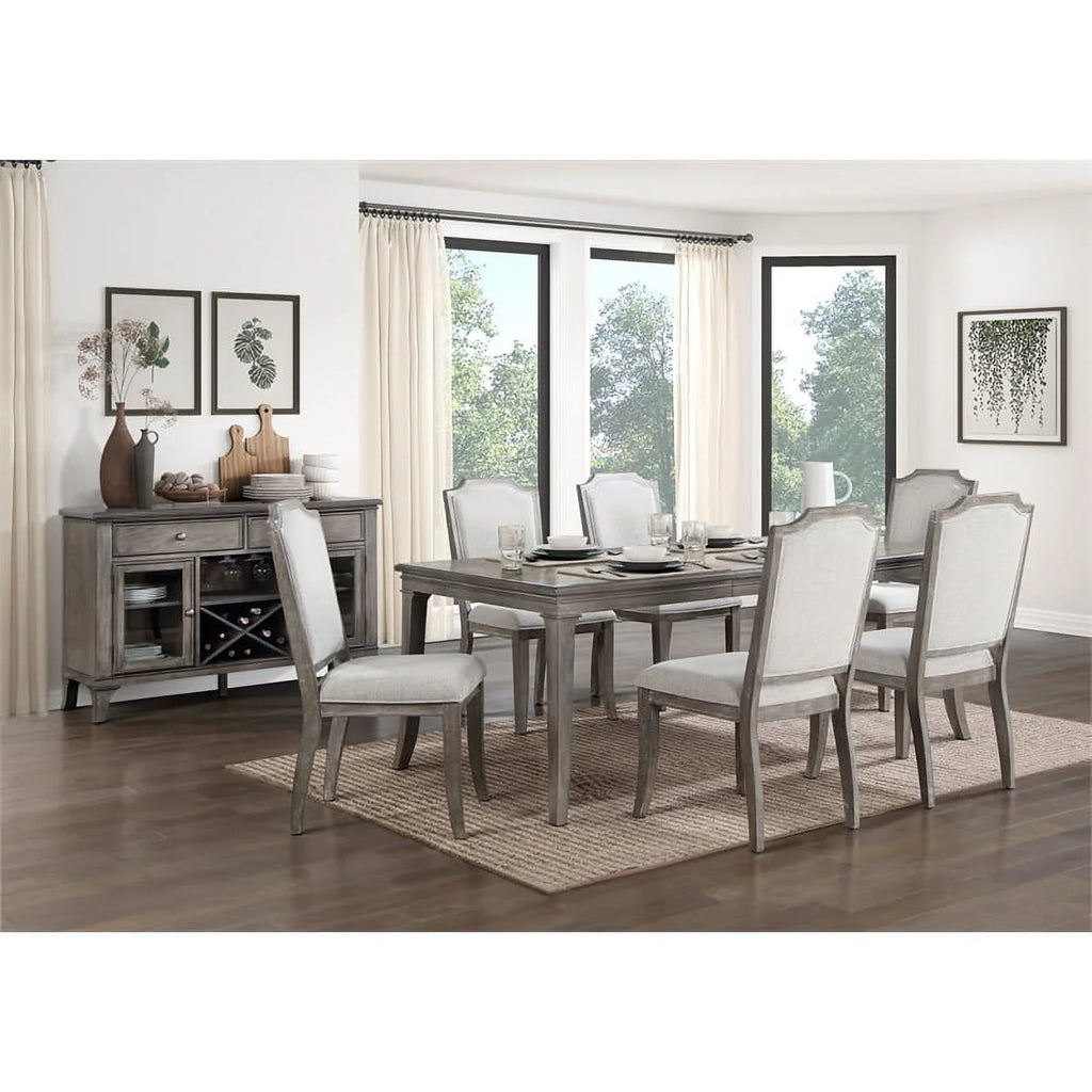 Dining in Side Brown (Set 2) Upholstery Lexicon Wood Gray Room Garner of Chair