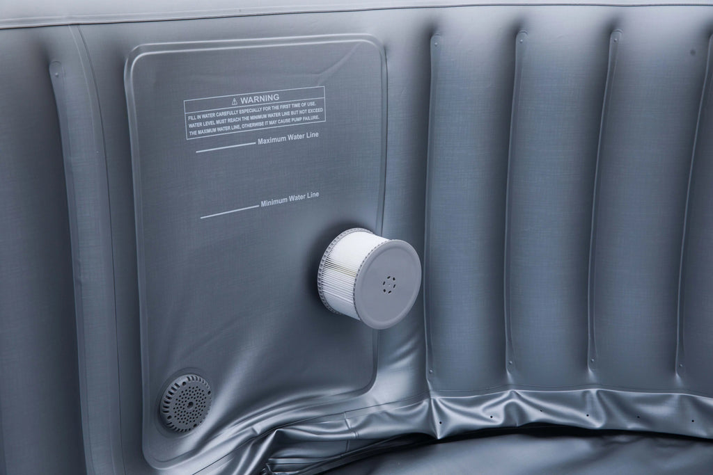 Jets, Round, Inflatable Install, Silver Persons Series, One Cloud, 2+2 Delight Spa, 1350w Heater, & Air 700w Massage Hot liquid Blower, Mspa 118 Easy Piece Tub