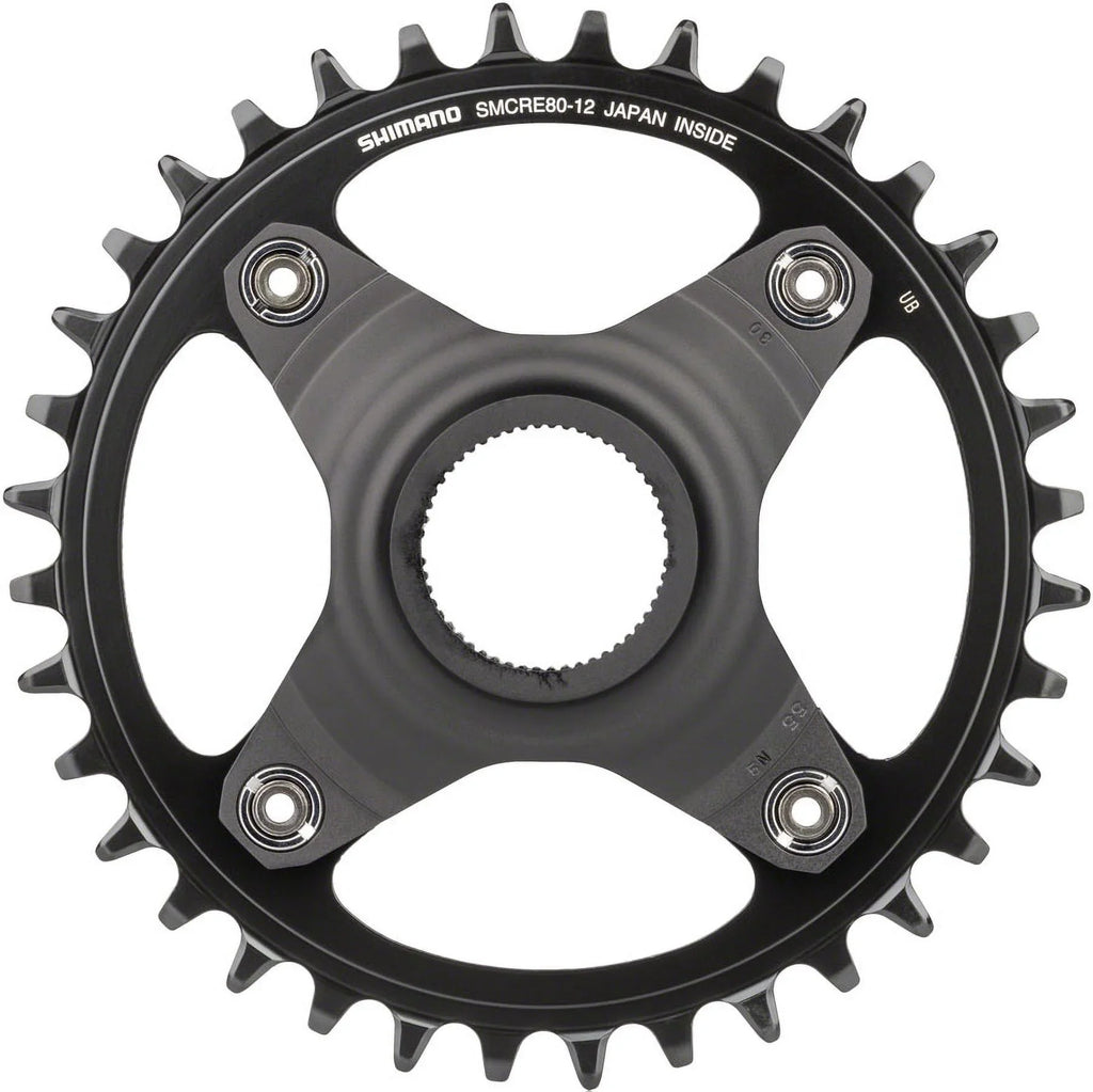 Black - Chainline, SM-CRE80-12-B 55mm 36T Shimano Chainguard, Without STEPS Chainring