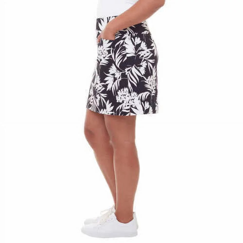 Printed Womens Print,Medium & S.C. Co. Skort,Black
