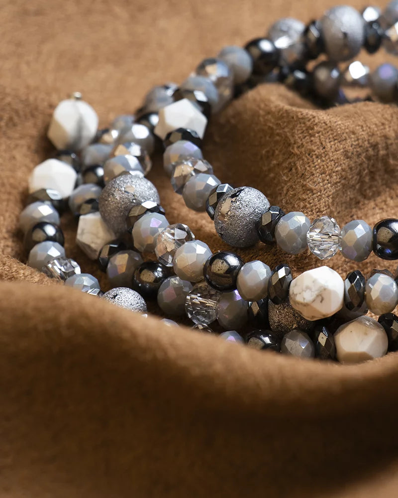 Design Gioconda Fabrizio & Memory Women Bracelet Howlite, for Women Positano white for By with Pearls Crystals