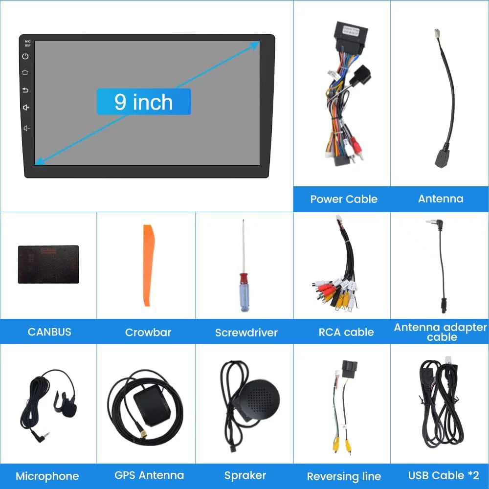 Radio with 9 2015 Wireless Auto 2013 Spark Car 2014 carplay Stereo inch Chevy for Android 2G+32G