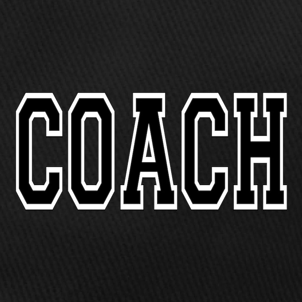 Black Hat Coach Cotton Black Baseball - Cap Adjustable - CafePress Printed Canvas
