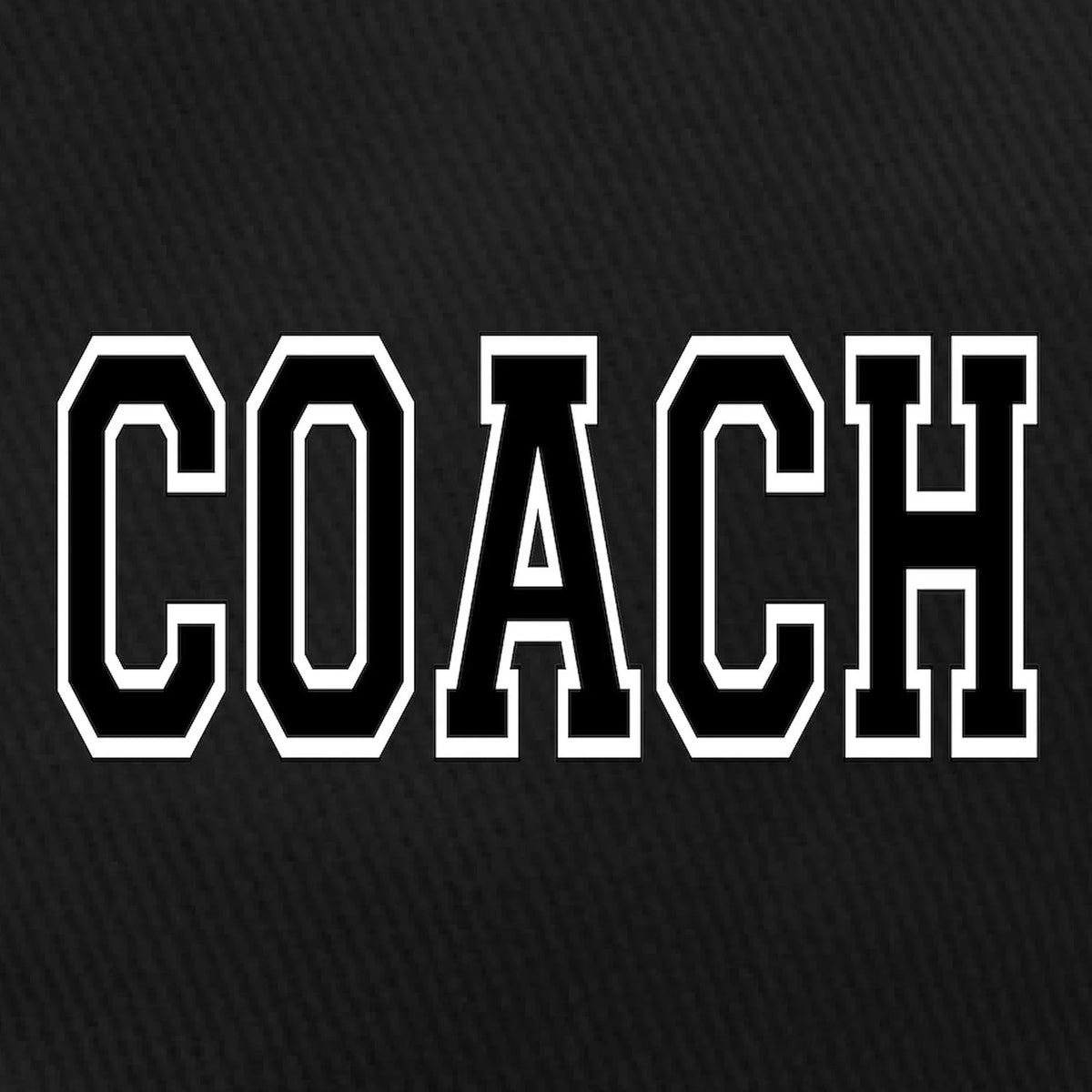 Black Hat Coach Cotton Black Baseball - Cap Adjustable - CafePress Printed Canvas
