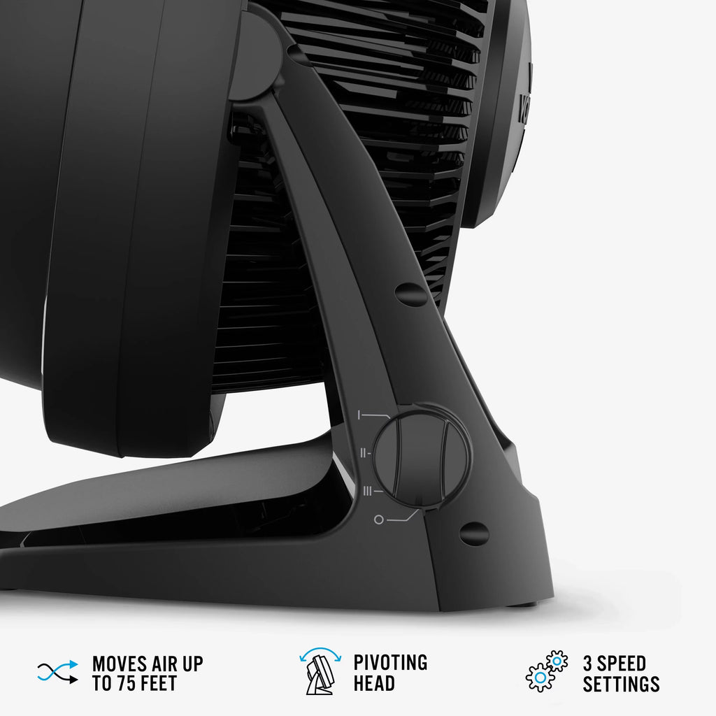 Air 13", Whole Vornado Black 62 Room Floor Circulator (New) Fan,