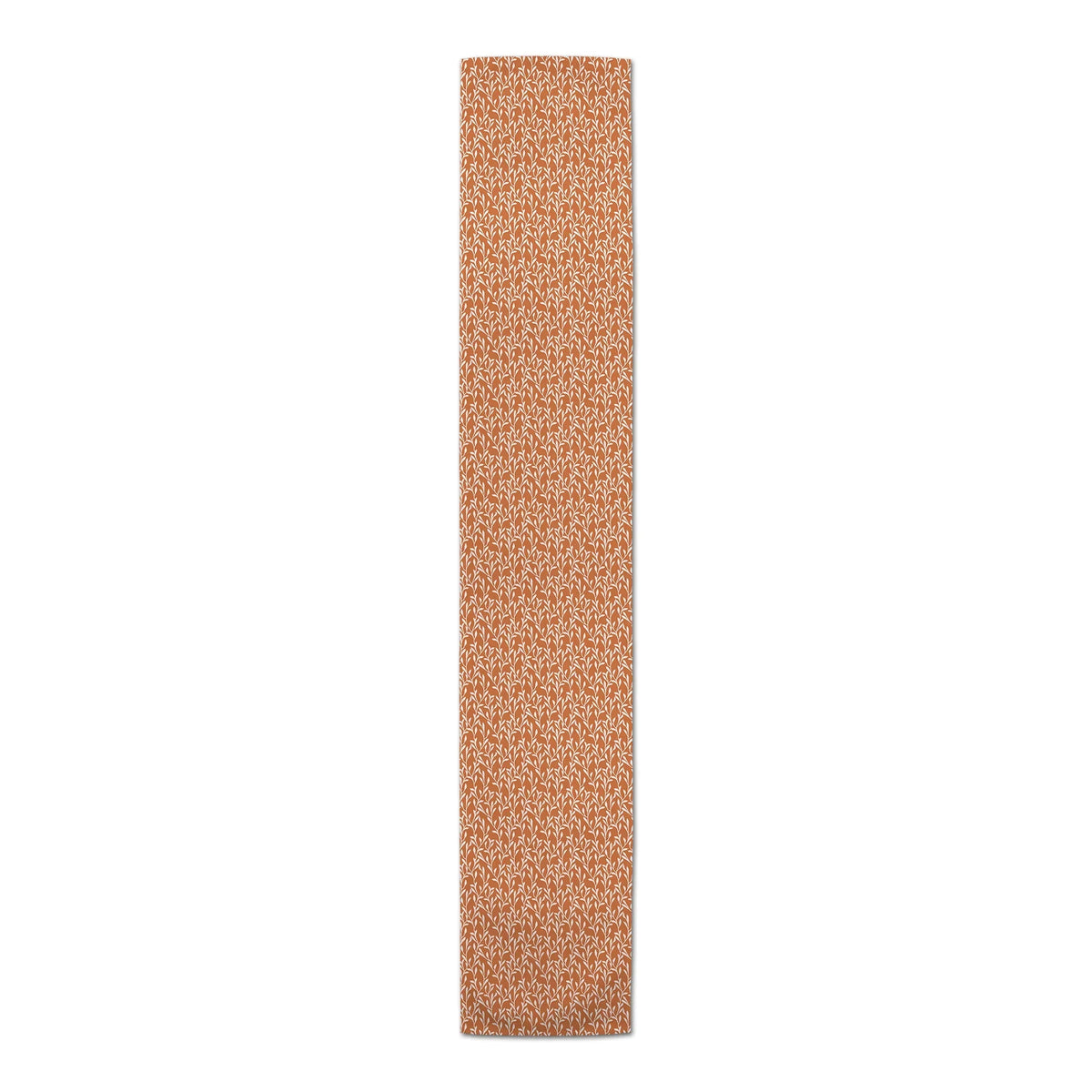 Orange Table Runner Pattern Poly Creative Delicate Vines Products Twill 16x72