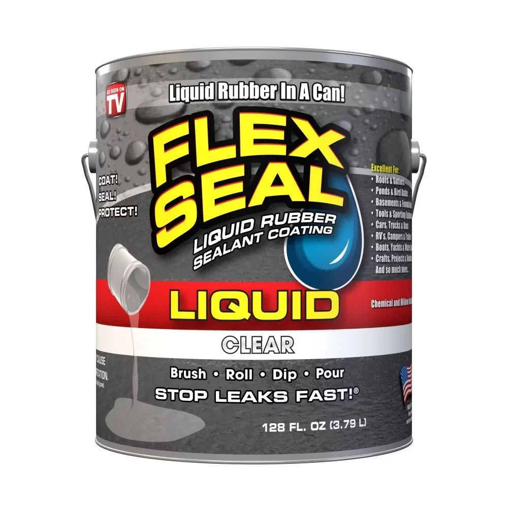 Rubber Gallon, 1 Liquid Sealant Clear Flex Seal Coating,