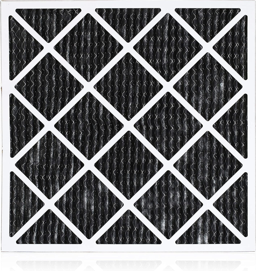 Filterbuy Activated 20x24x1 (1-Pack) MERV Carbon Filters Furnace 8 Pleated HVAC with Odor Eliminator AC Air