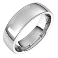 E11:1054:P European dimension mm White 14K Band 11 6 X1