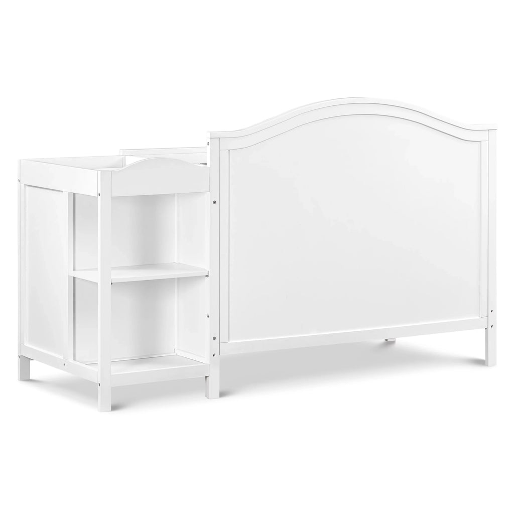and White 4-in-1 Convertible Combo Charlie Crib in DaVinci Changer